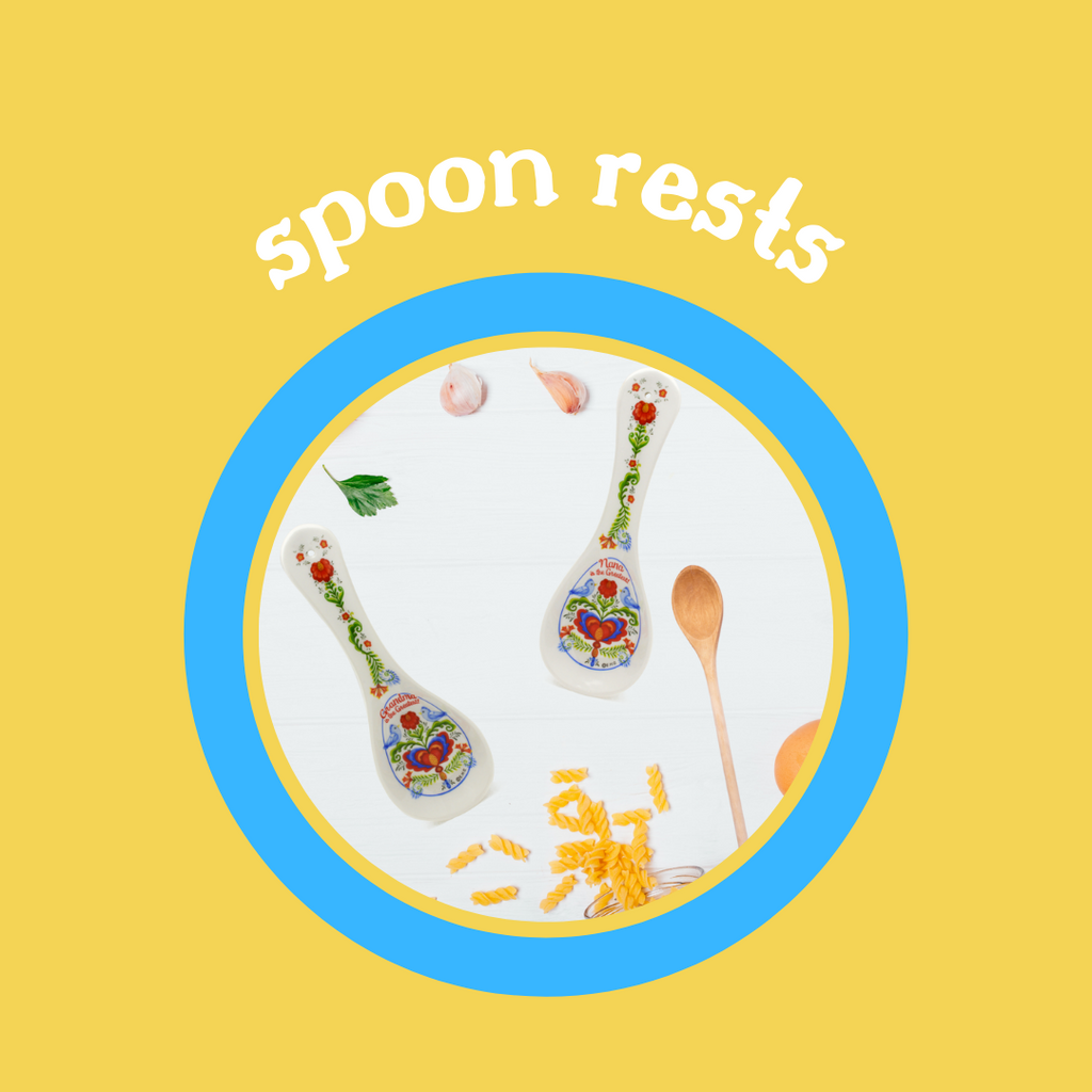 Essence Of Europe Edelweiss Flower Ceramic Spoon Rest - 10 Inch, Decorative Kitchen Gift