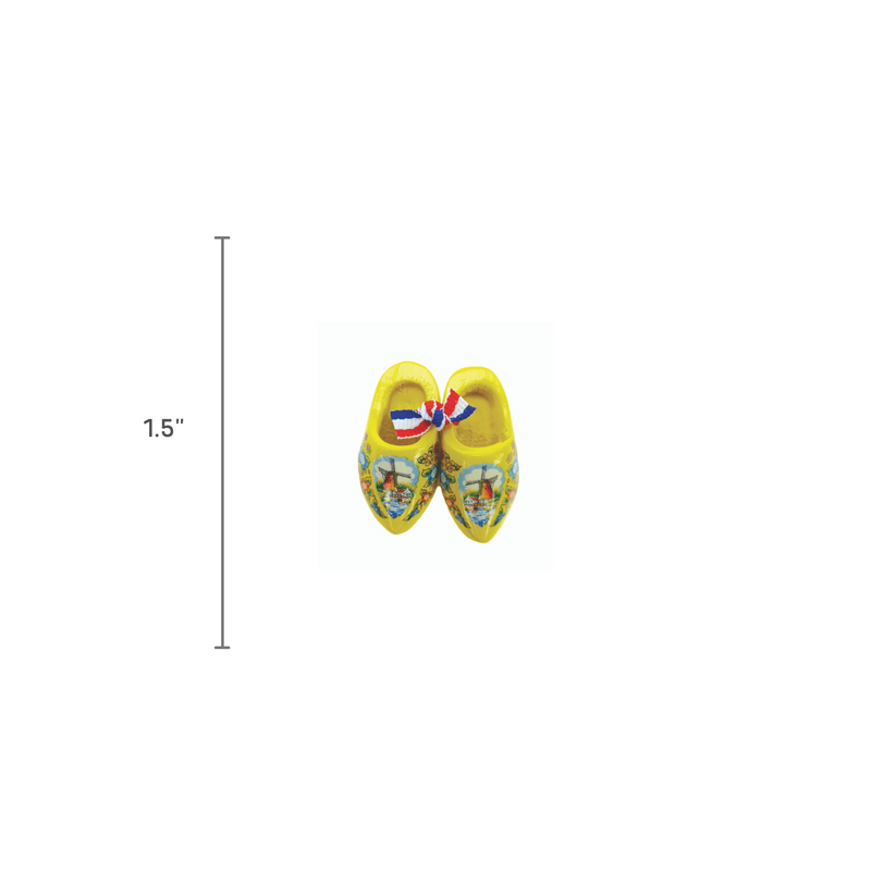 Wooden Shoes Magnetic Yellow