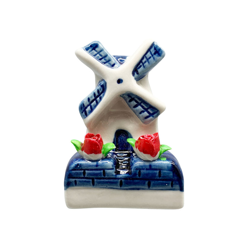 Novelty Windmill With Tulips Magnets