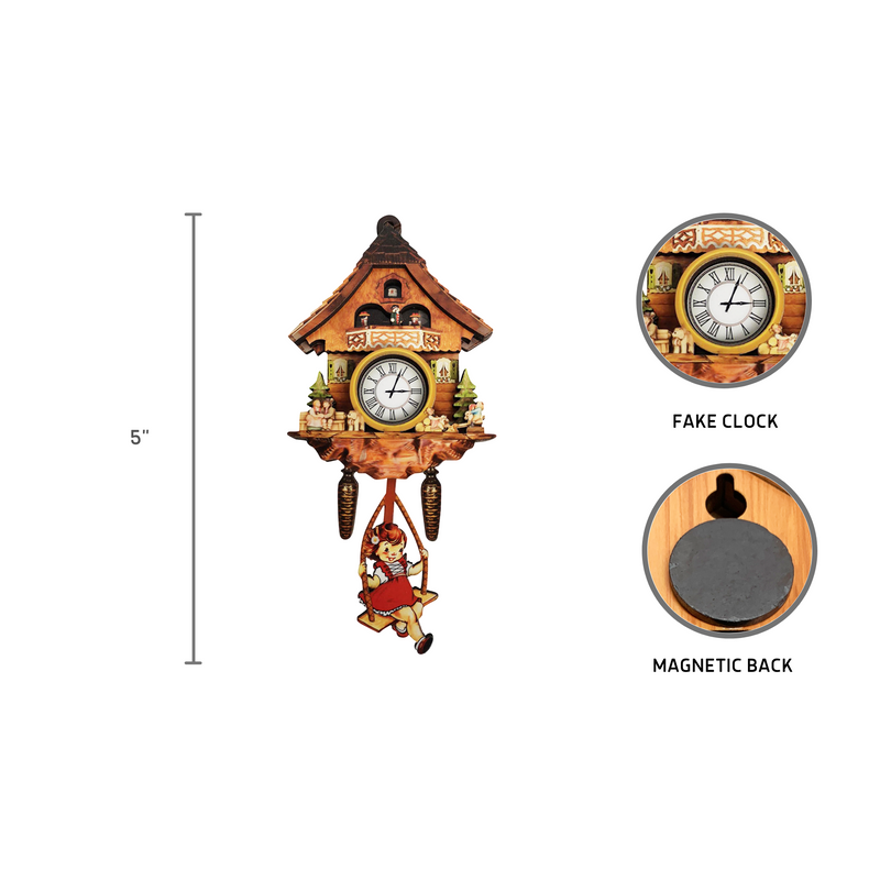 German Girl & Dog Cuckoo Clock Decorative Kitchen Magnet