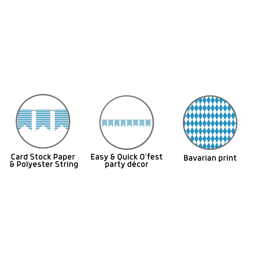 Oktoberfest Party Pennant Banner, Printable Oktoberfest Bunting, Oktoberfest Party Decorations
