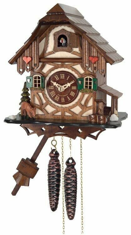 Musical Black Forest Cuckoo Clock With Dancers, Waterwheel, And Beer Drinker - 14 Inches Tall - GermanGiftOutlet.com
 - 21