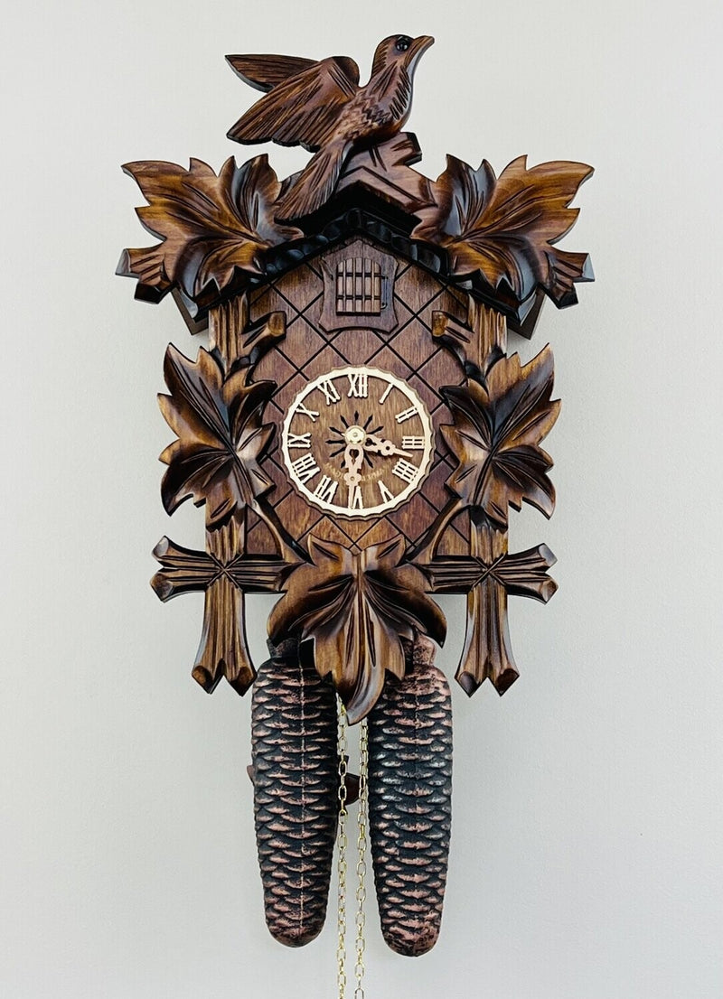 Musical Black Forest Cuckoo Clock With Dancers, Waterwheel, And Beer Drinker - 14 Inches Tall - GermanGiftOutlet.com
 - 34