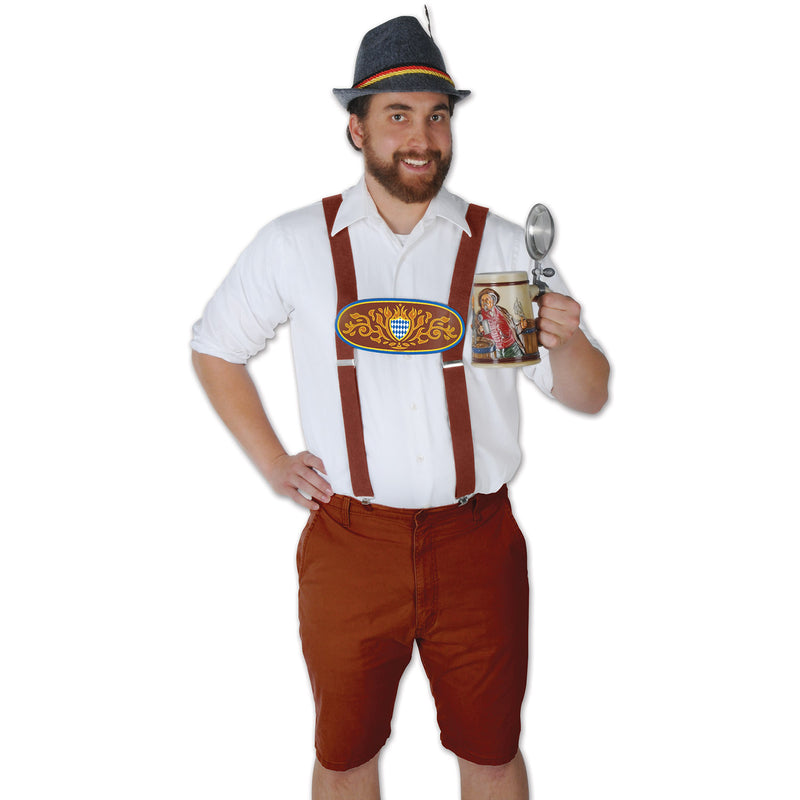 Oktoberfest Costume German Bavarian Suspenders Party Accessory