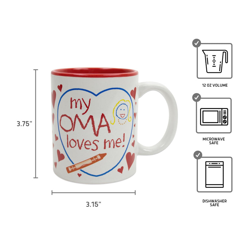 Gift for Oma's Grandchildren Mug  "My Oma Loves Me"