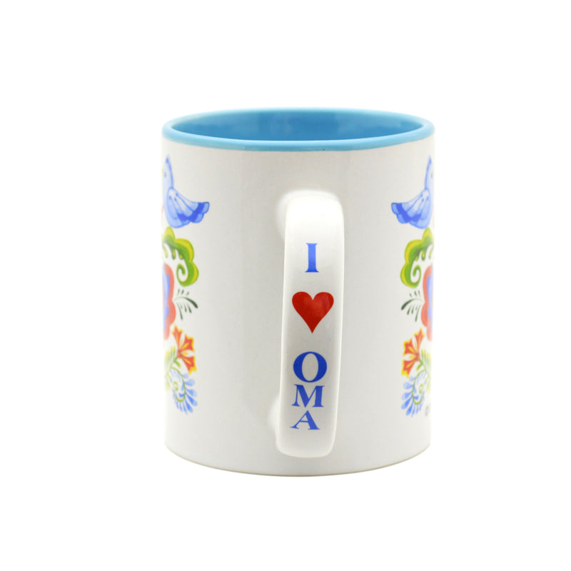 "Oma is the Greatest" Bird Design Ceramic Coffee Mug - 2 - GermanGiftOutlet.com