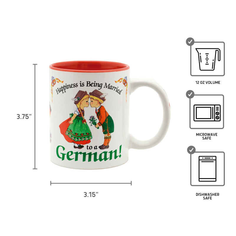 German Gift Idea Mug "Happiness is being Married to a German"