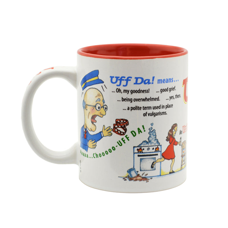 Ceramic Coffee Mug  inchesUff Da! inches - Coffee Mugs, New Products, Norwegian, NP Upload, PS-Party Favors Norsk, SY:, SY: Uff Da, Under $10, Yr-2016 - 2 - 3 - 4