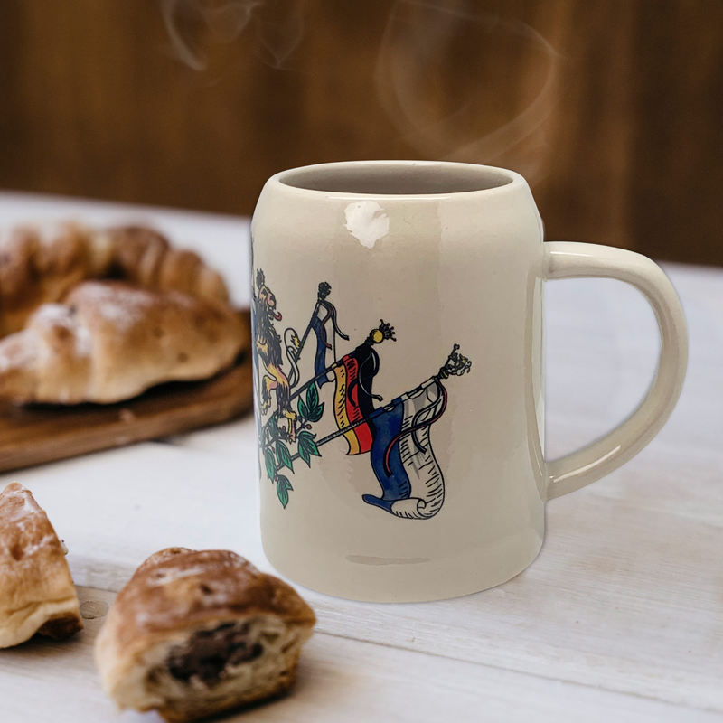 German Coffee Mug with Bavarian Coat of Arms