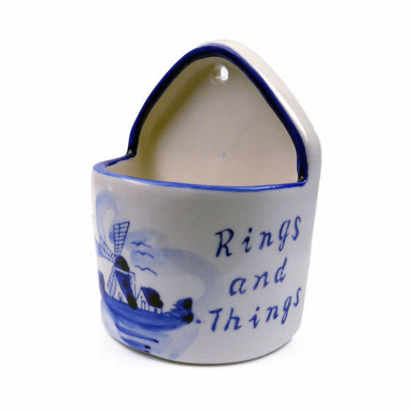Blue and White Ring Box  inchesRings & Things inches - Ceramics, Decorations, Delft Blue, Dutch, Home & Garden, Jewelry Holders, L, PS-Party Favors, PS-Party Favors Dutch, Size, Small