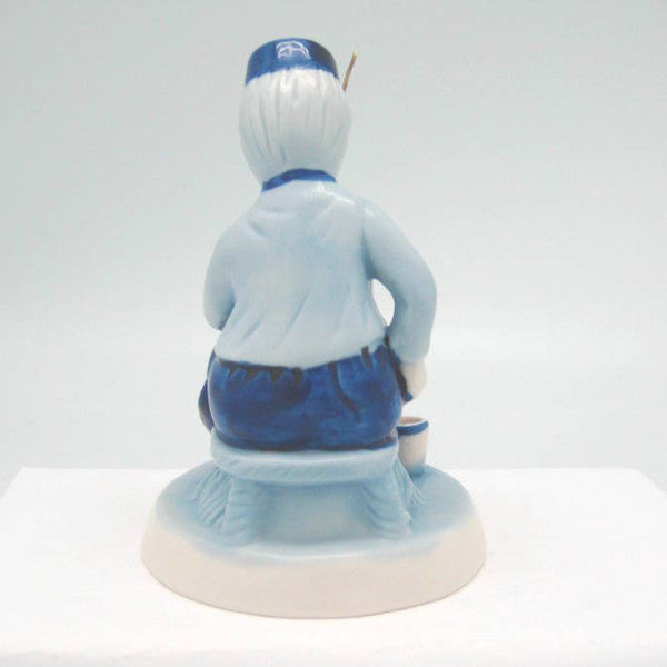 Delft Blue and White Figurine: Dutch Boy Fishing - Collectibles, Delft Blue, Dutch, Figurines, Home & Garden, PS-Party Favors - 2
