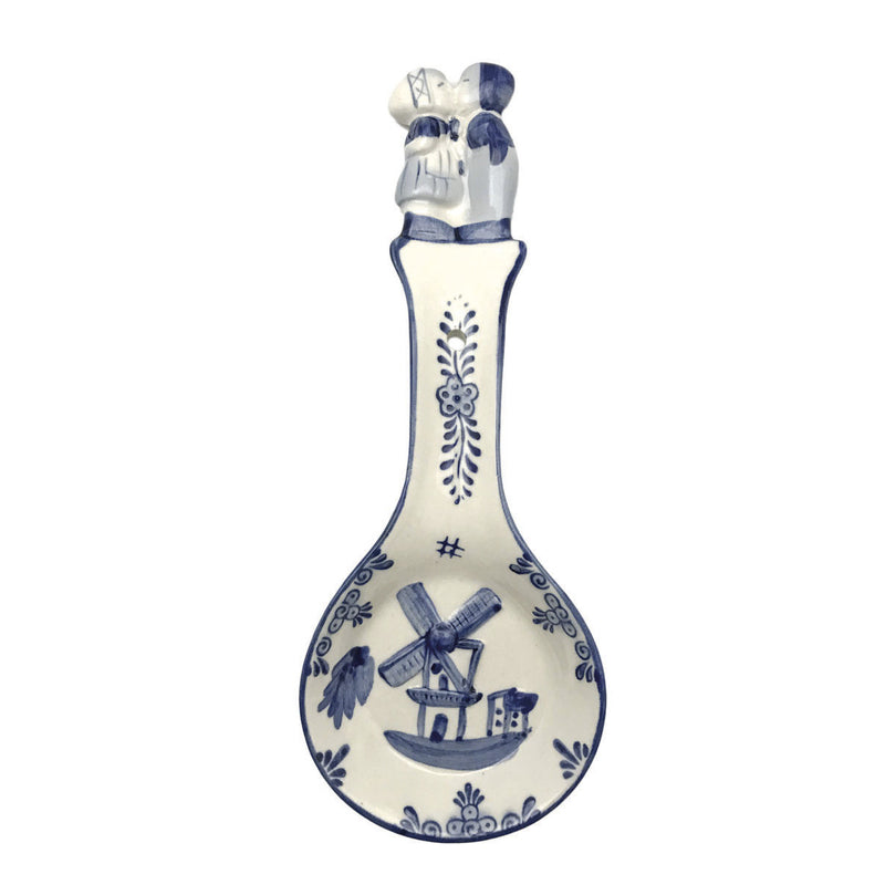 Porcelain Spoon Rests Delft Blue Kiss