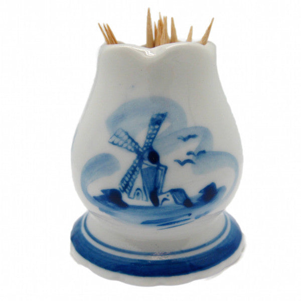 Delft Blue and White Toothpick Holder - Delft Blue, Dutch, Home & Garden, PS-Party Favors, PS-Party Favors Dutch