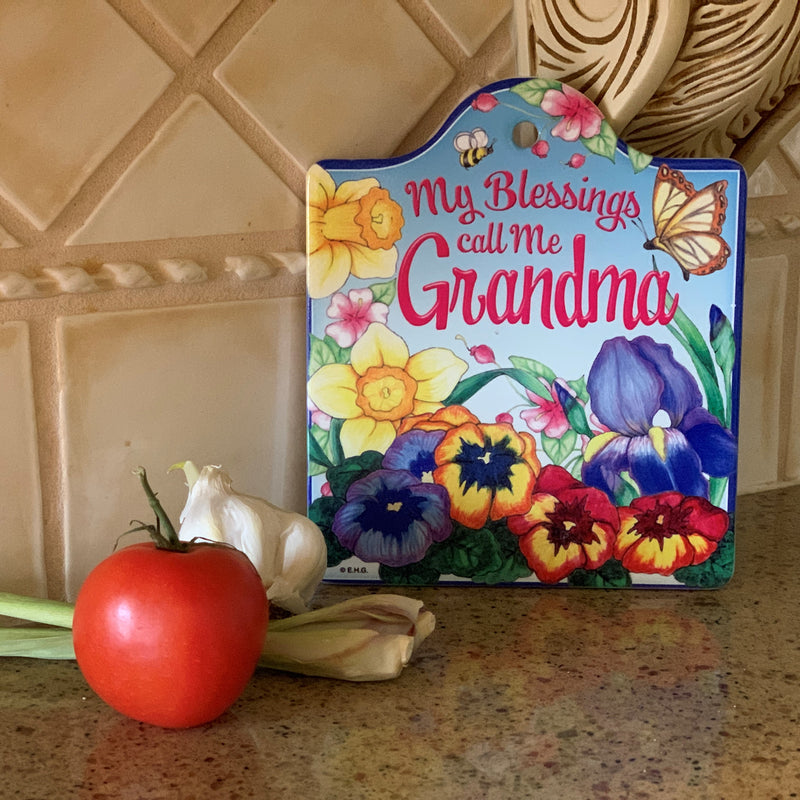 "My Blessing Call Me Grandma" Decorative Kitchen Trivet