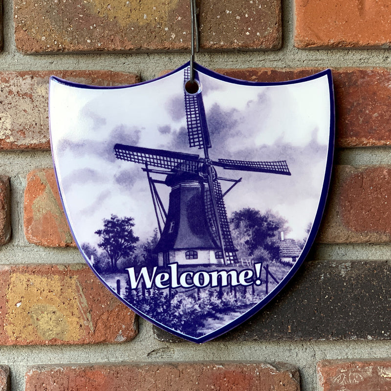 Ceramic Decoration Shield Windmill