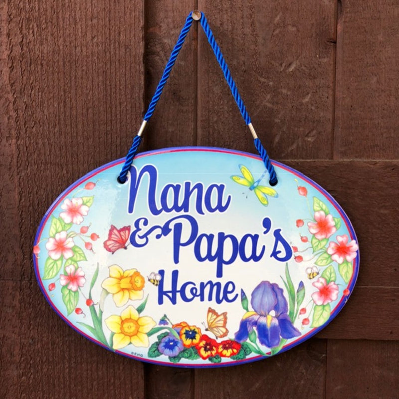 Welcome To Nana & Papa's Decorative Door Signs