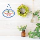 "Bienvenidos a La Casa de Abuela" Traditional Artwork Spanish Sign Welcome to the Home of Grandma Regalo Gift 11x8 inches Ceramic Front Door Sign