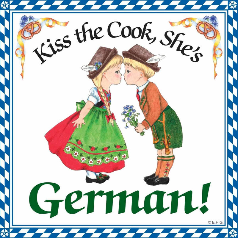 Ceramic Wall Plaque Kiss German Cook