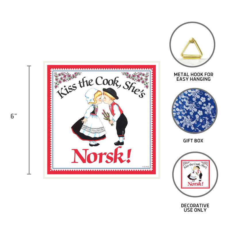 Kitchen Wall Plaques Kiss Norsk Cook