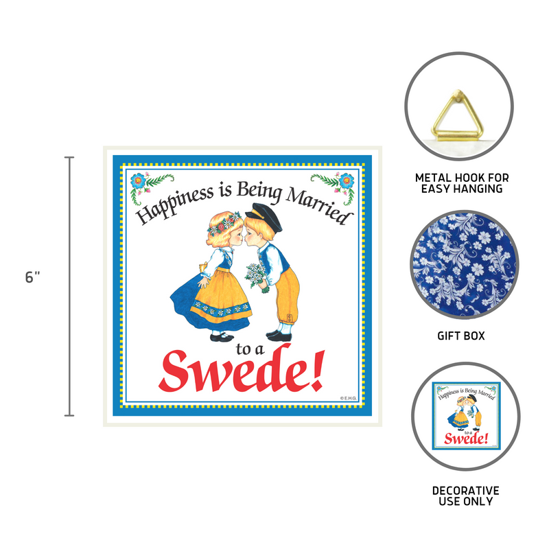 Kitchen Wall Plaques Happily Married Swede