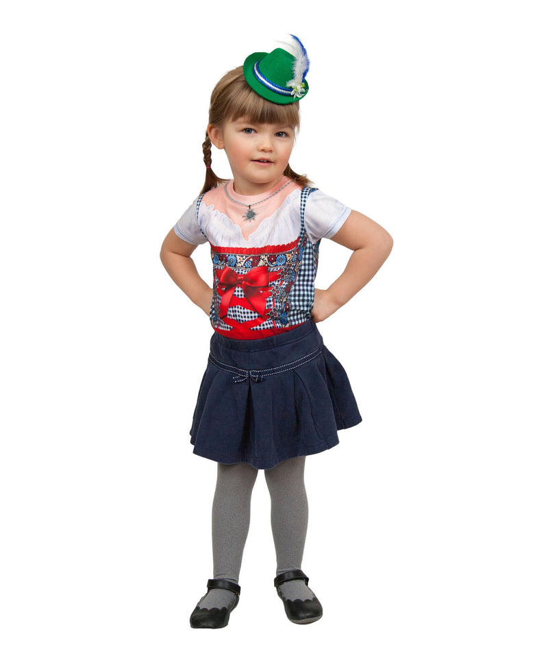 Oktoberfest Costume Mini Green Bavarian Hat - Apparel-Costumes, German, Hats, Hats-Hair Accessories, Hats-Hair Clip, Hats-Mini, Hats-Party, New Products, NP Upload, PS-Party Supplies, Under $10, Yr-2017 - 2