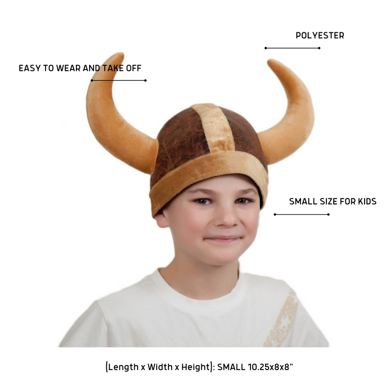Brown Cloth Viking Hat