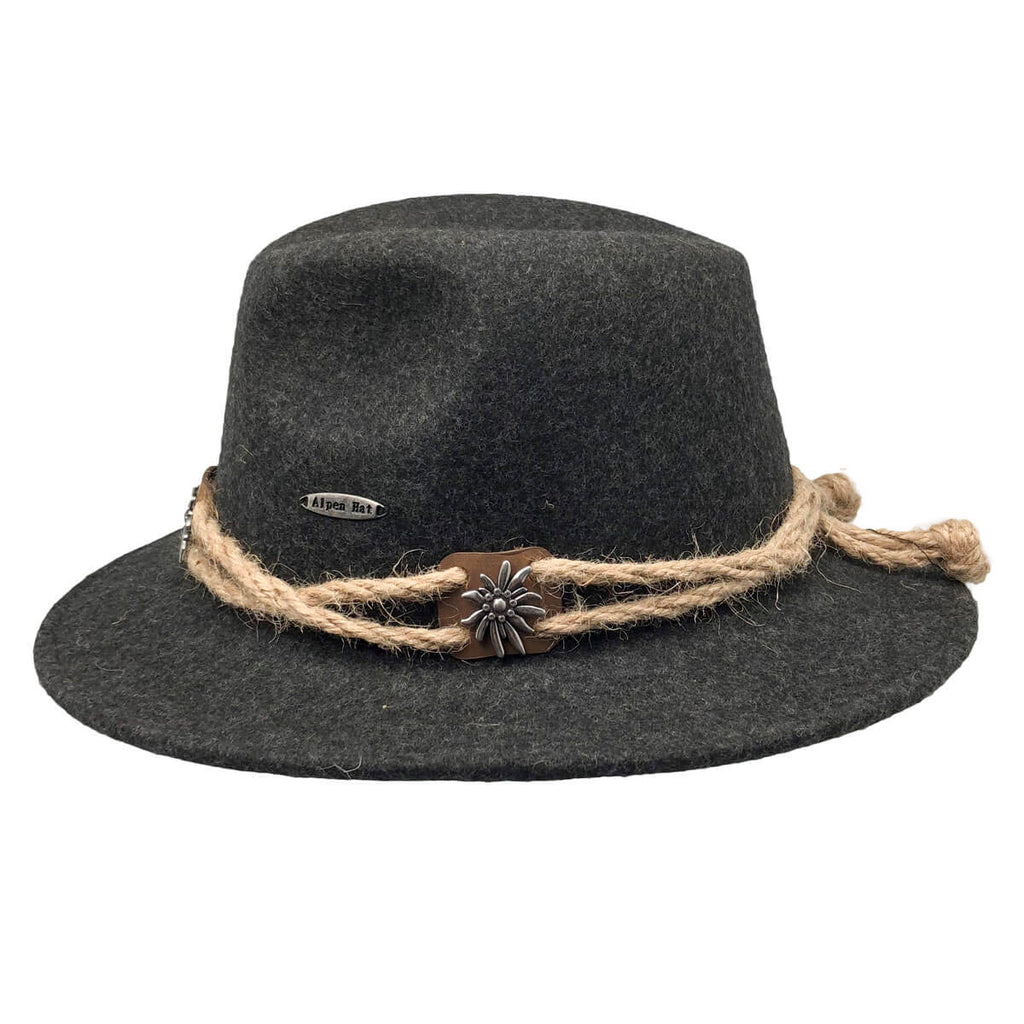 Traditional German Edelweiss Highlands 100 Wool Hat