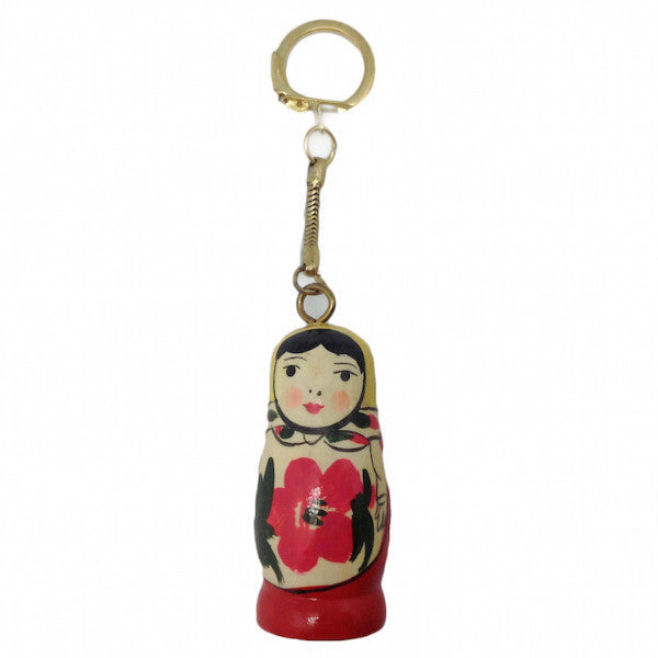 Wooden Russian Doll Wooden Key Chain - Apparel & Accessories, Below $10, Collectibles, Ethnic Dolls, Key Chains, PS-Party Favors, Russian, Toys, wood