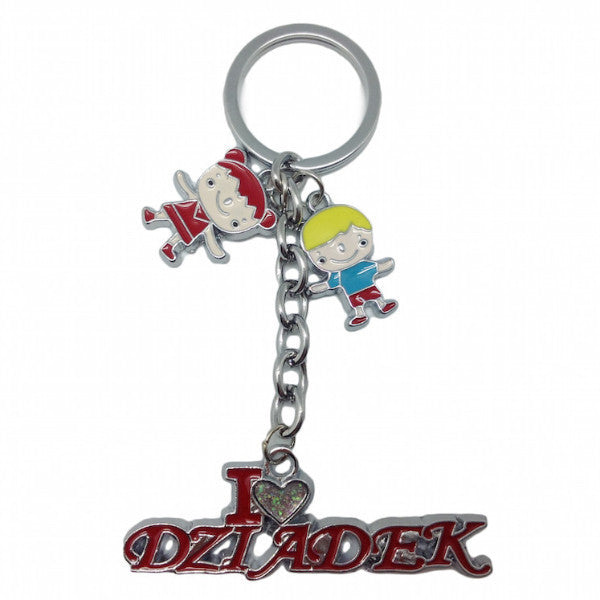 Polish Gift Idea Dziadek Key Chain  inchesI Love Dziadek inches - Apparel & Accessories, Below $10, Collectibles, Key Chains, Polish, PS-Party Favors, SY: I Love Dziadek, Toys