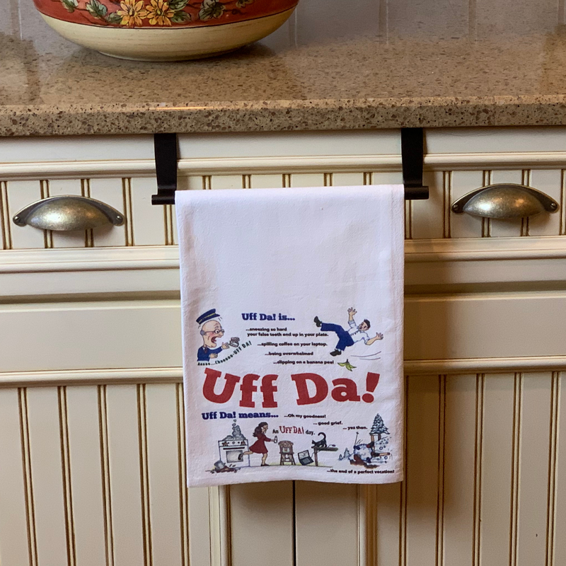 "Uff Da" Norwegian Themed Decorative Print Towel