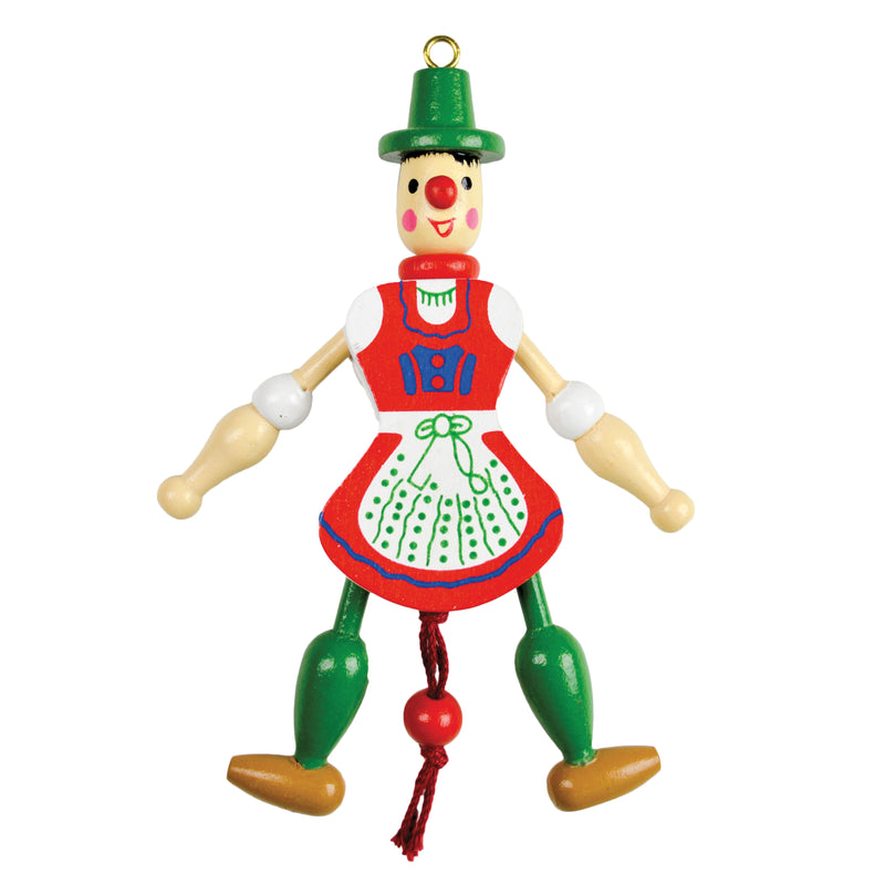 German Gift Jumping Jack Toy Refrigerator Magnet Girl - Collectibles, CT-520, German, Germany, Home & Garden, Jumping Jacks, Kitchen Magnets, Magnets-German, Magnets-Refrigerator, PS- Oktoberfest Party Favors, PS-Party Favors, PS-Party Favors German, Top-GRMN-B