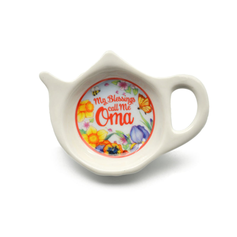  inchesMy Blessings Call Me Oma inches Teapot Magnet w/ Flower Design - CT-100, CT-102, Magnet Teapot, Magnets-Refrigerator, New Products, NP Upload, Oma, Rosemaling, SY:, SY: Blessings Call me Oma, Under $10, Yr-2016