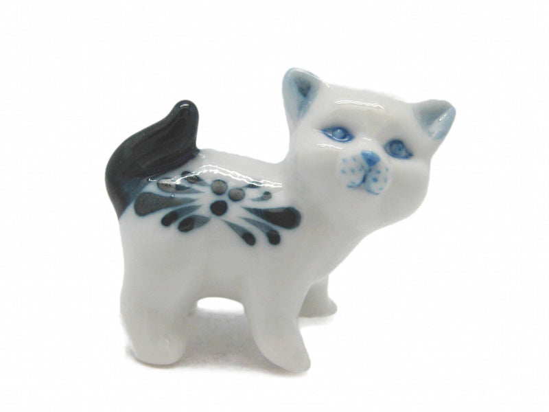 Miniatures Standing Cat Color - Animal, Blue, Collectibles, Color, Decorations, Delft Blue, Dutch, Figurines, General Gift, Home & Garden, Miniatures, PS-Party Favors, Top-GNRL-A
