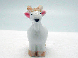 Ceramics And Porcelain : Porcelain Figure "Goat And The Seven Little Goats