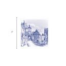 German Rothenberg Refrigerator Blue Tile Magnet