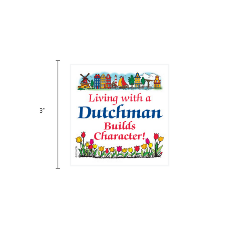 Dutch Souvenirs Magnet Tile Living Dutchman