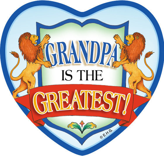  inchesGrandpa Is The Greatest inches Magnetic Heart Tile - CT-100, CT-101, Grandpa, Magnet Tiles-Heart, Magnets-Refrigerator, New Products, NP Upload, SY:, SY: Grandpa Greatest, Under $10, Yr-2016