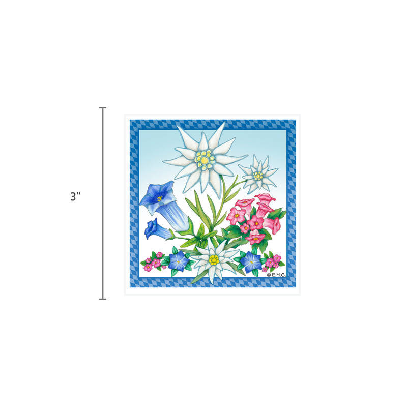 Edelweiss Flower Magnetic Tile