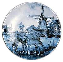 Collectible Blue Plate Horse and Colt - OktoberfestHaus.com