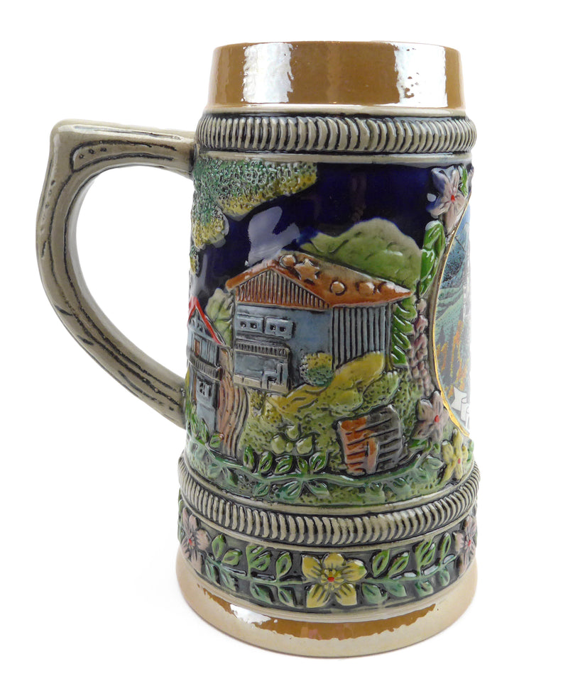 Mini Ludwig's Beer Stein Shot Glass - Alcohol, Barware, Ceramics, Collectibles, Drinkware, German, Germany, Home & Garden, Ludwigs Castle, Miniatures, Multi-Color, PS- Oktoberfest Party Favors, PS-Party Favors, Shot Glasses, Shots-Ceramic, Tableware, Top-GRMN-A - 3