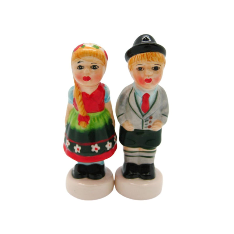 Ceramic Salt & Pepper Shakers German Couple
