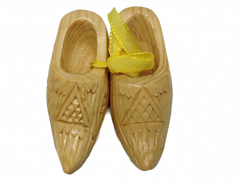 European Carved Wooden Shoes 3.25 inches - CT-600, Dutch, PS-Party Favors Dutch, Under $10, Wooden Shoes