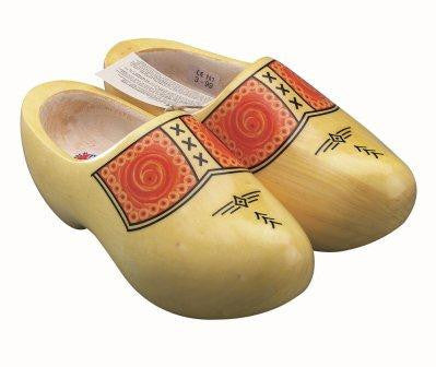 Farmer Design Clogs from Holland - 12cm, 13cm, 14cm, 15cm, 16cm, 17cm, 18cm, 19cm, 20cm, 21cm, 22cm, 23cm, 24cm, 25cm, 26cm, 27cm, 28cm, 29cm, 30cm, 31cm, 32cm, Apparel-Costume Shoes, Apparel-Costumes, CT-601, Dutch, Netherlands, Shoes, Size, wood, Wooden Shoes-Wearable, Yellow