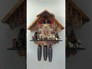 Eight Day Musical Cuckoo Clock Cottage with Beer Drinker and Moving Waterwheel