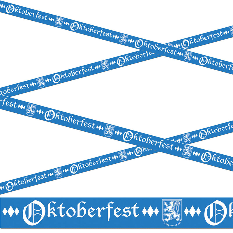 Oktoberfest All Weather Party Tape 20 Feet - Below $10, Hanging Decorations, Multi-Color, Oktoberfest, Plastic, PS- Oktoberfest Decorations, PS- Oktoberfest Essentials-All OKT Items, PS- Oktoberfest Hanging Decor, PS- Oktoberfest Table Decor, PS-Party Favors, PS-Party Supplies, Tableware, Top-OFST-B - 2