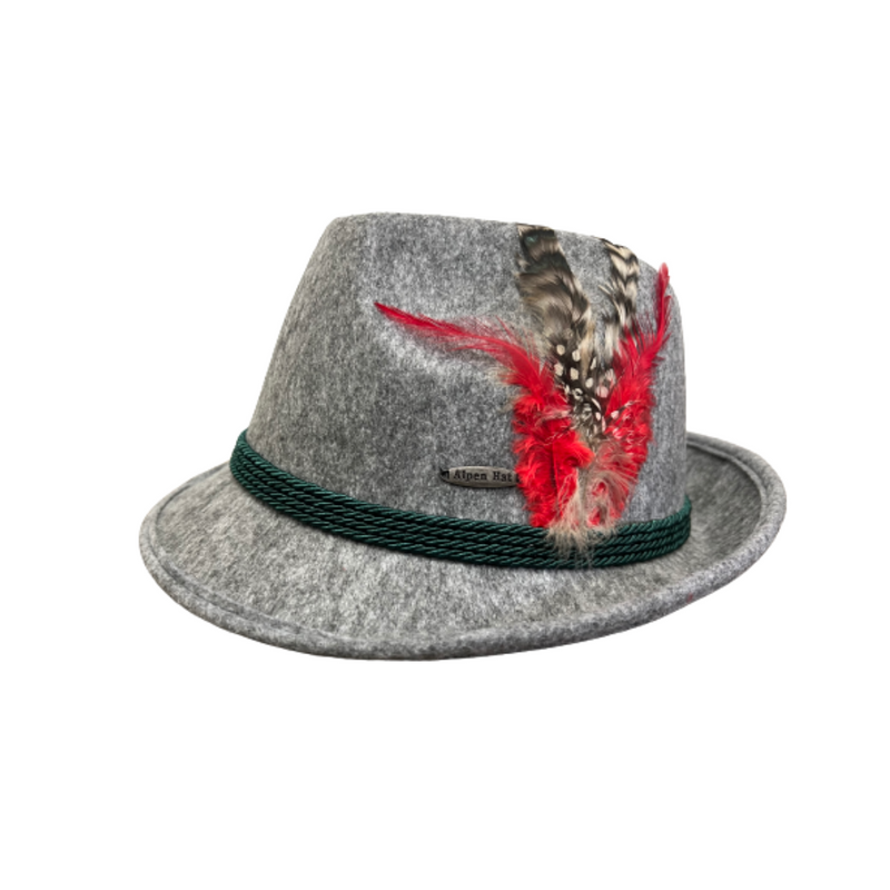 Oktoberfest Costume Felt Party Hat Gray