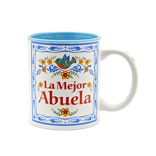 "La Mejor Abuela" Design Color Ceramic Coffee Mug by E.H.G | 12 oz