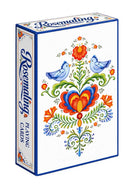 Scandinavian Playing Cards with Classic Swedish Rosemaling Design, paper