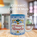 Abuelo Gift Idea Unique Coffee Mug  "El Mejor Abuelo"