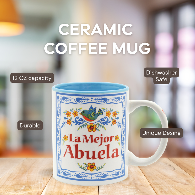 La Mejor Abuela Ceramic Coffee Mug